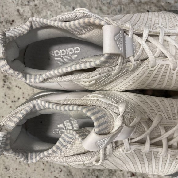 Adidas Icon 3 Cleats White Material Men's 11.5 - Picture 7 of 9